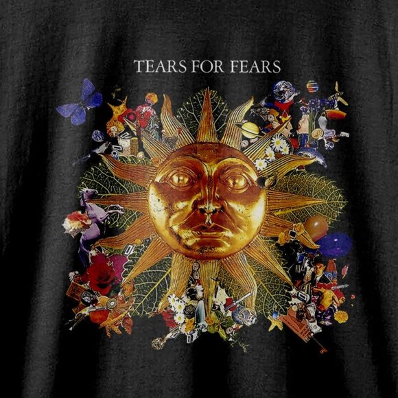 Tears For Fears Tears Roll Down 80s Album Sunflower Art Music Graphic T-Shirt - Picture 2 of 5